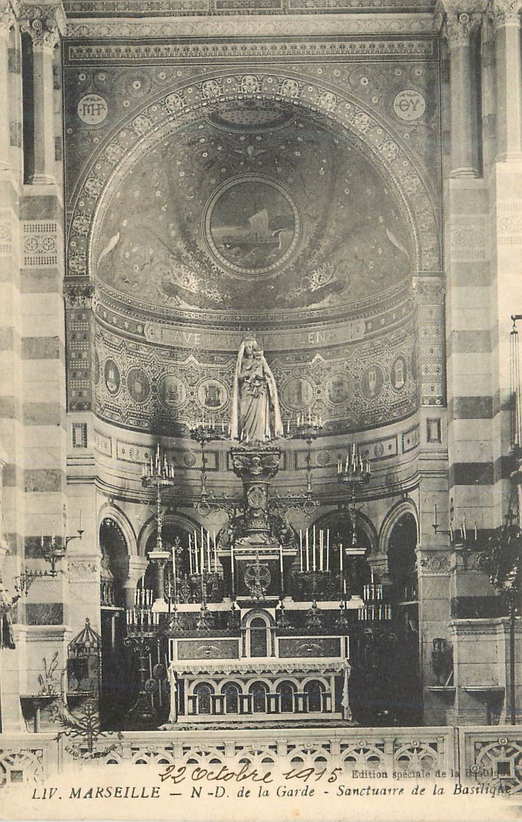CPA Marseille Notre Dame de la Garde Sanctuaire de la Basilique