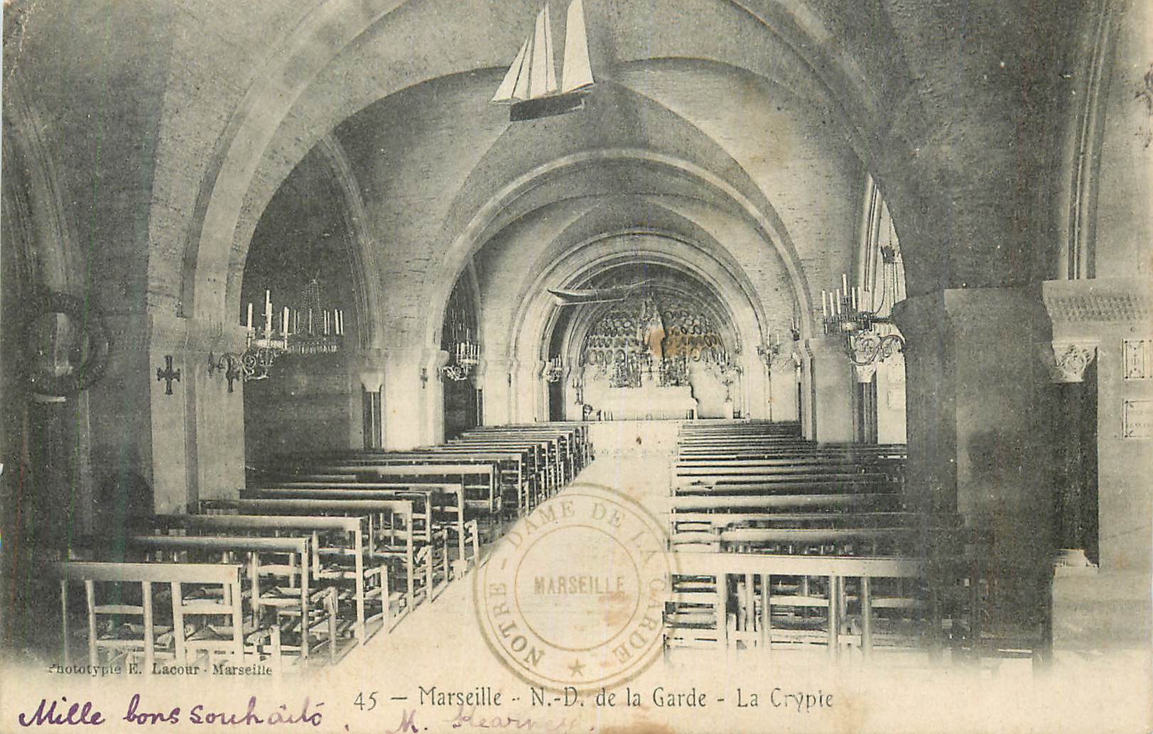 CPA Marseille Notre Dame de la Garde La Crypte