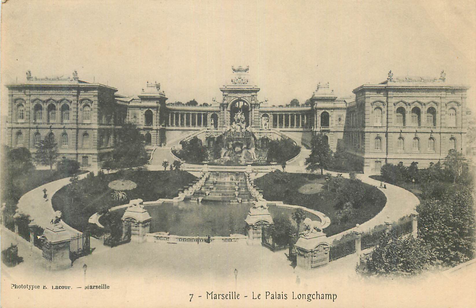 CPA Marseille Le Palais Longchamp