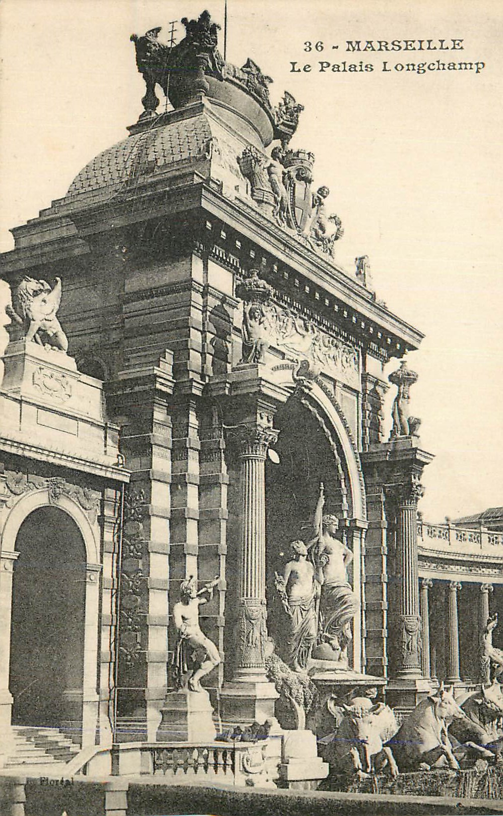 CPA Marseille Le Palais Longchamp