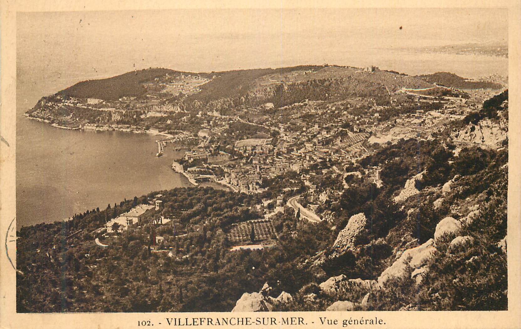 CPA Villefranche sur Mer Vue generale