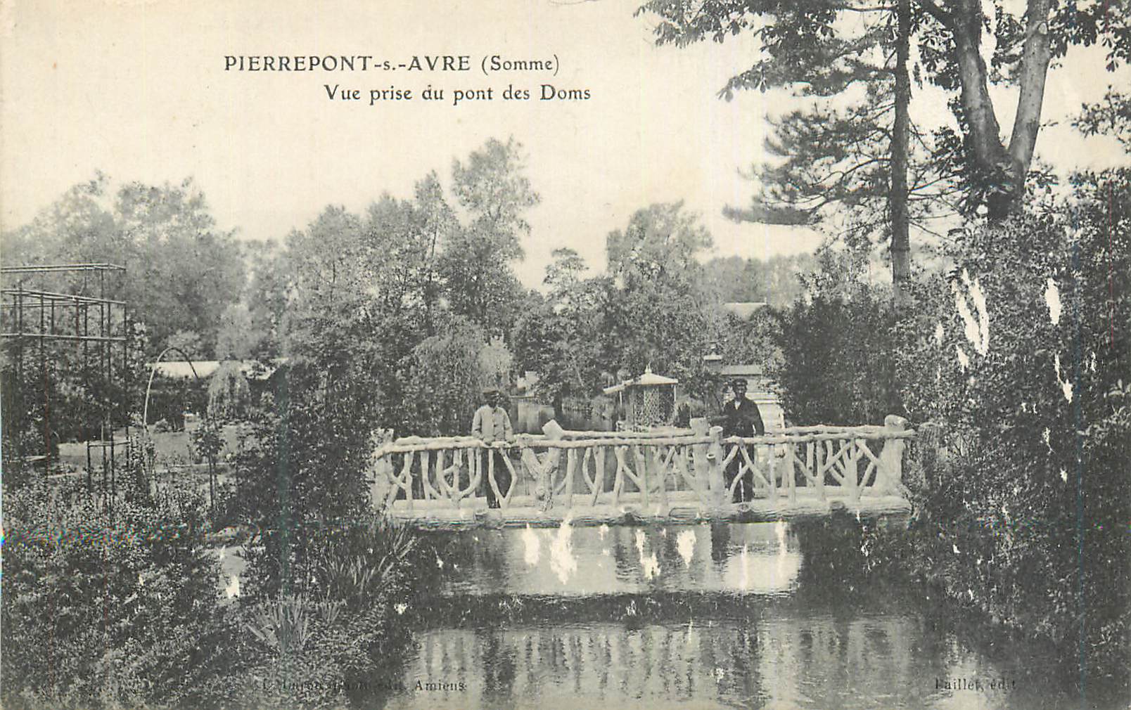 CPA Pierrepont s Avre (somme) vue prise du pont des Doms