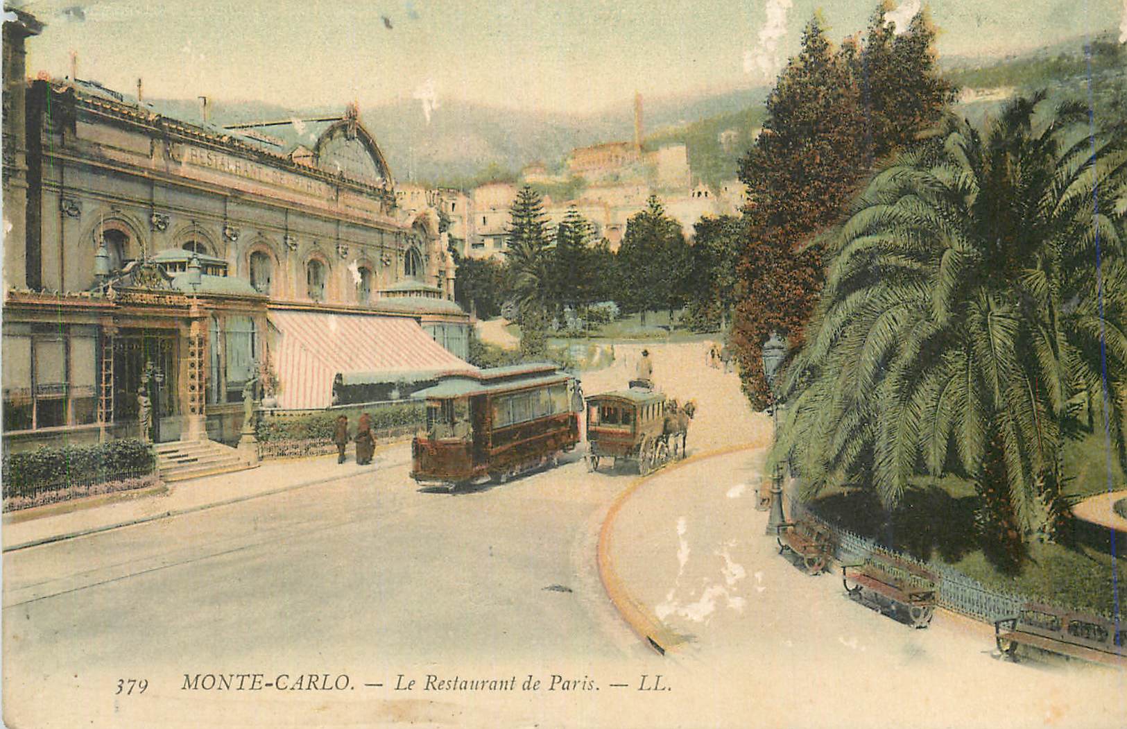 CPA Monte Carlo Le Restaurant de Paris Tramway
