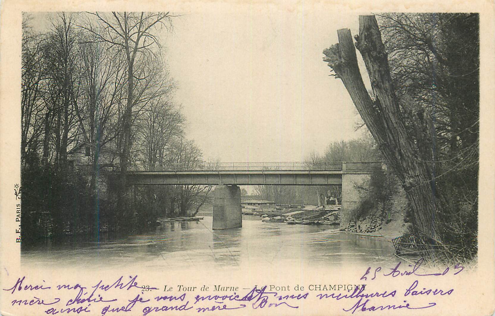 CPA Le Tour de Marne Le Pont de Champigny