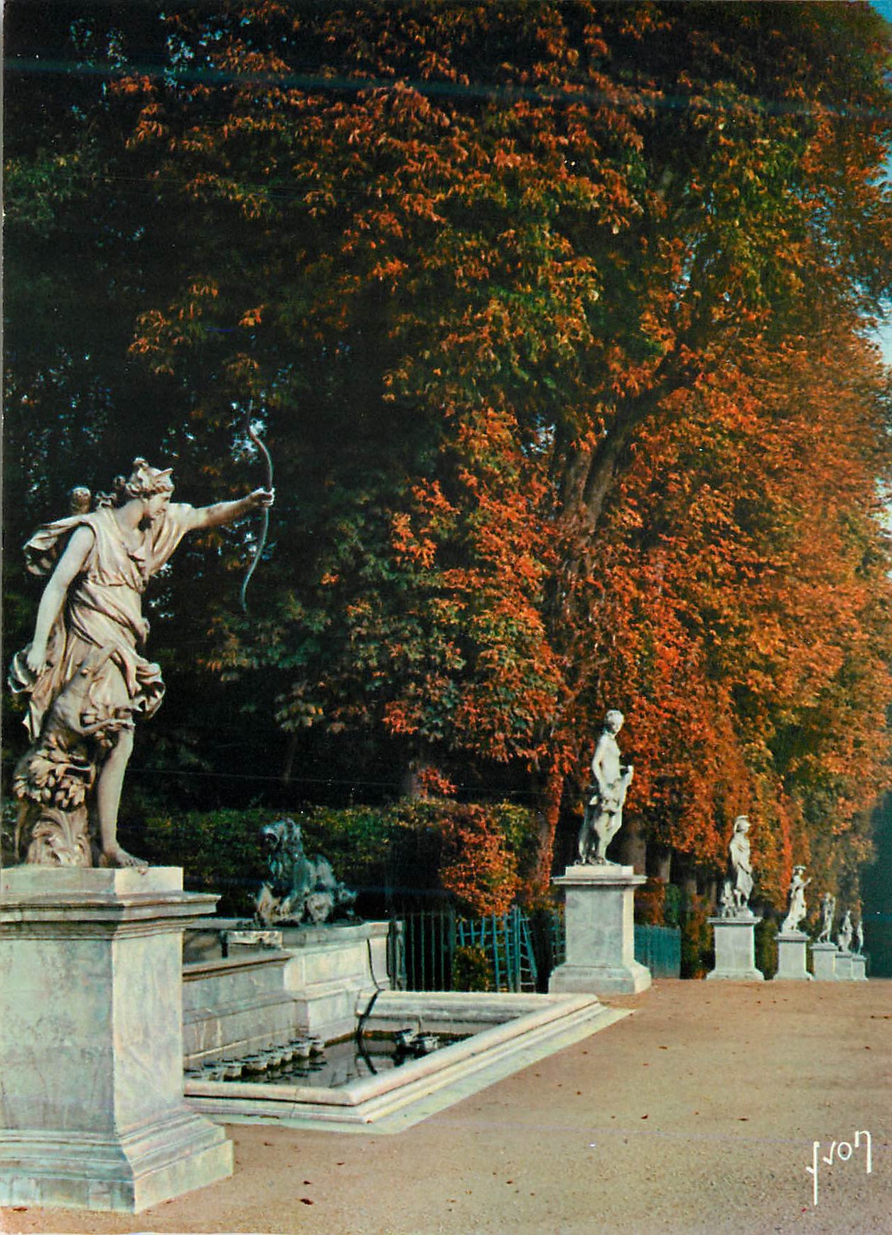 Fontaine de l'Amour — Jardin de l'Élysée — Éditeur Lorf, n° 107
