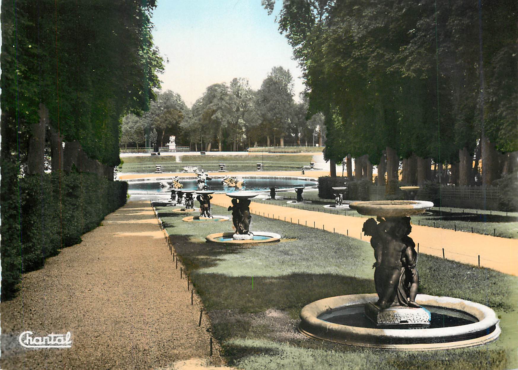 CPM Versailles Allee d'Eau Les Marmousets