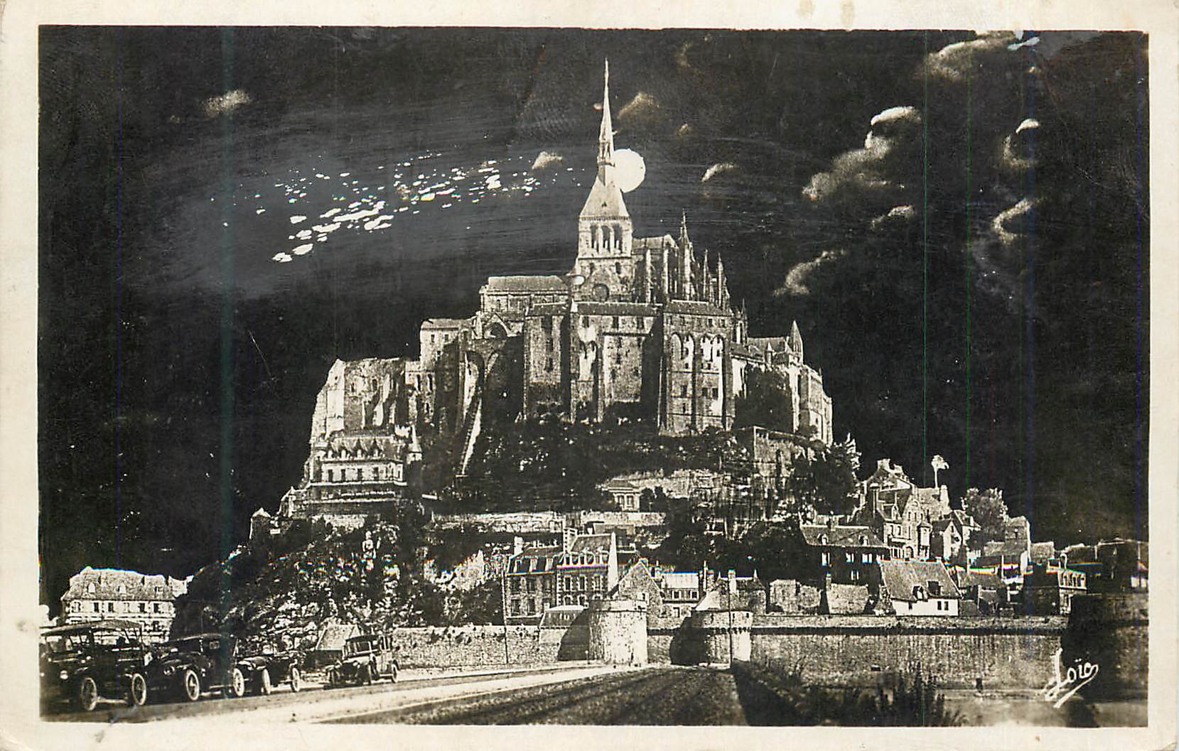 CPM Le Mont St Michel Cote Sud Effet de Lune