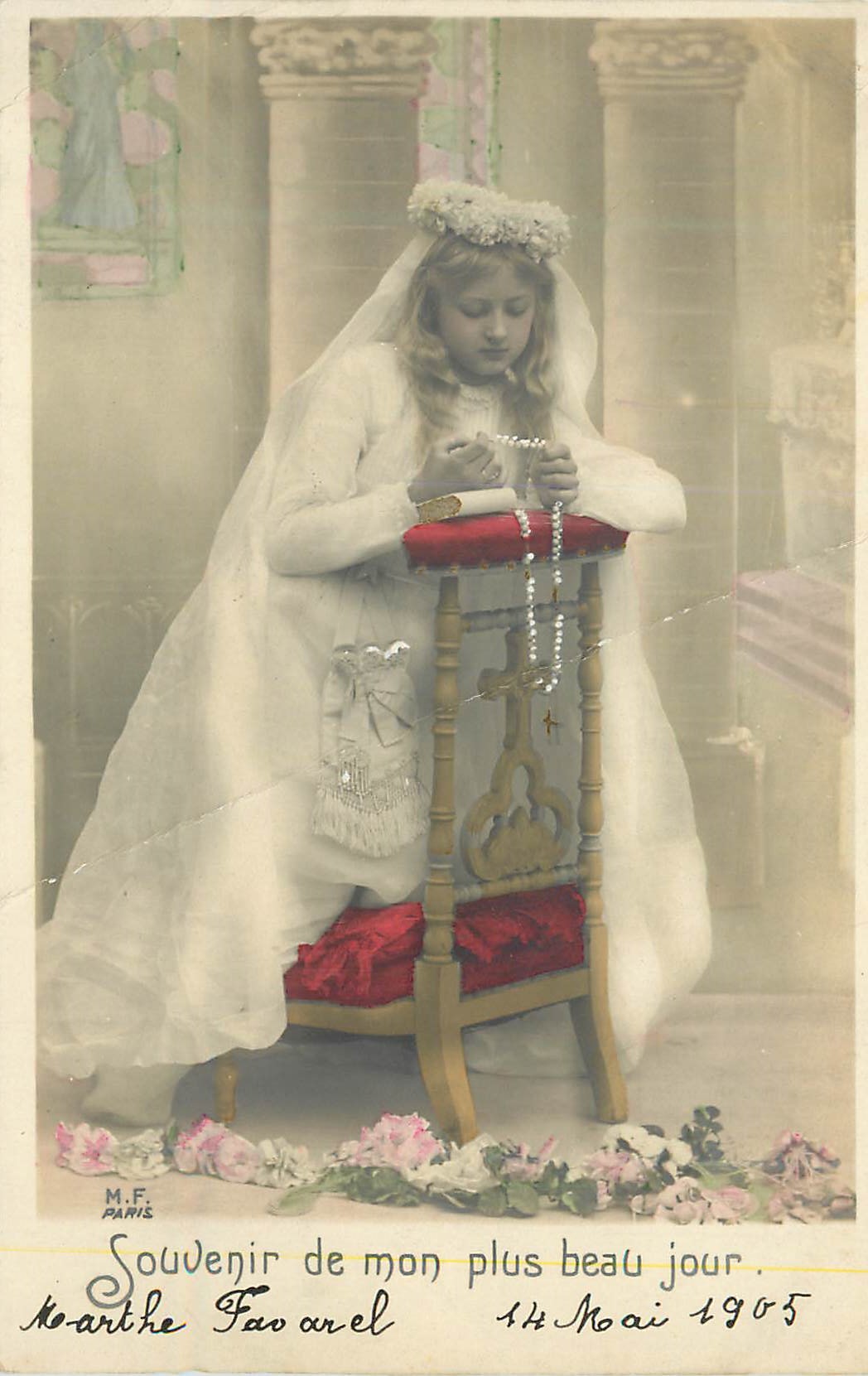 CPA Souvenir de mon plus beau jour Communion