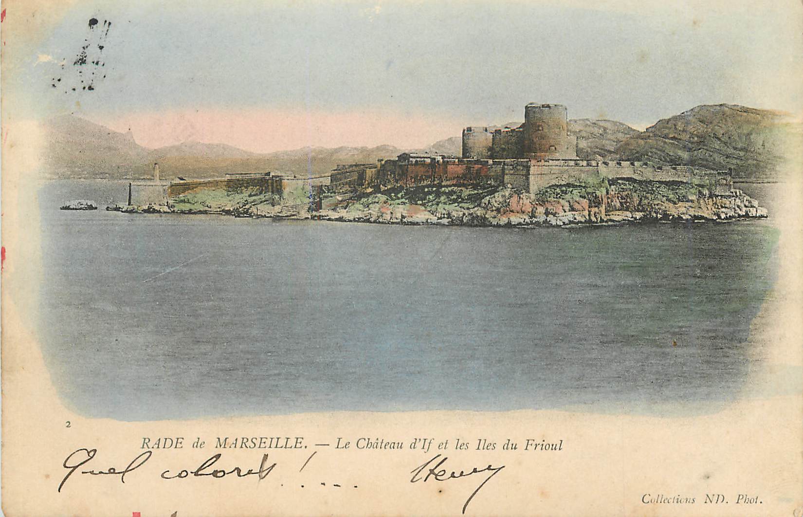CPA Rade de Marseille Le chateau d'If et les Iles du Frioul