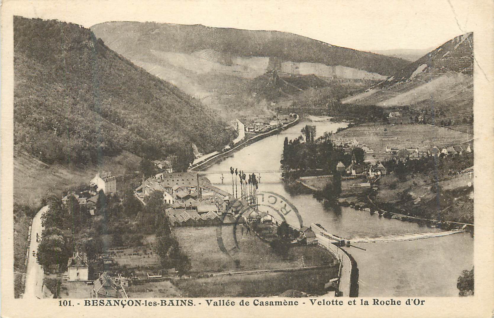 Besançon-les-Bains - Vallée de Casamène - Velotte et la Roche d'Or