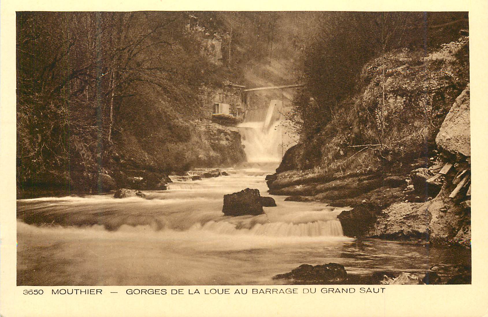 CPA Mouthier Gorges de la Loue au Barrage du Grand Saut