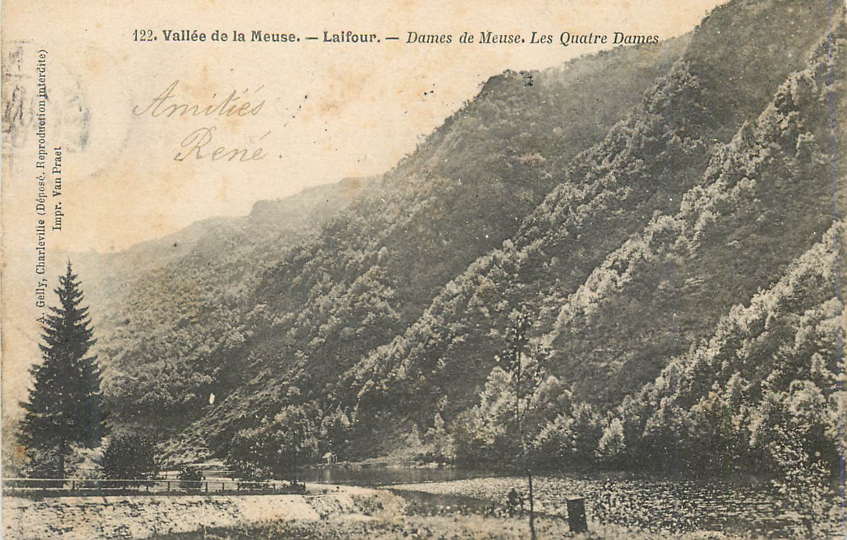 CPA Vallee de la Meuse Laifour Dames de Meuse Les Quatre Dames