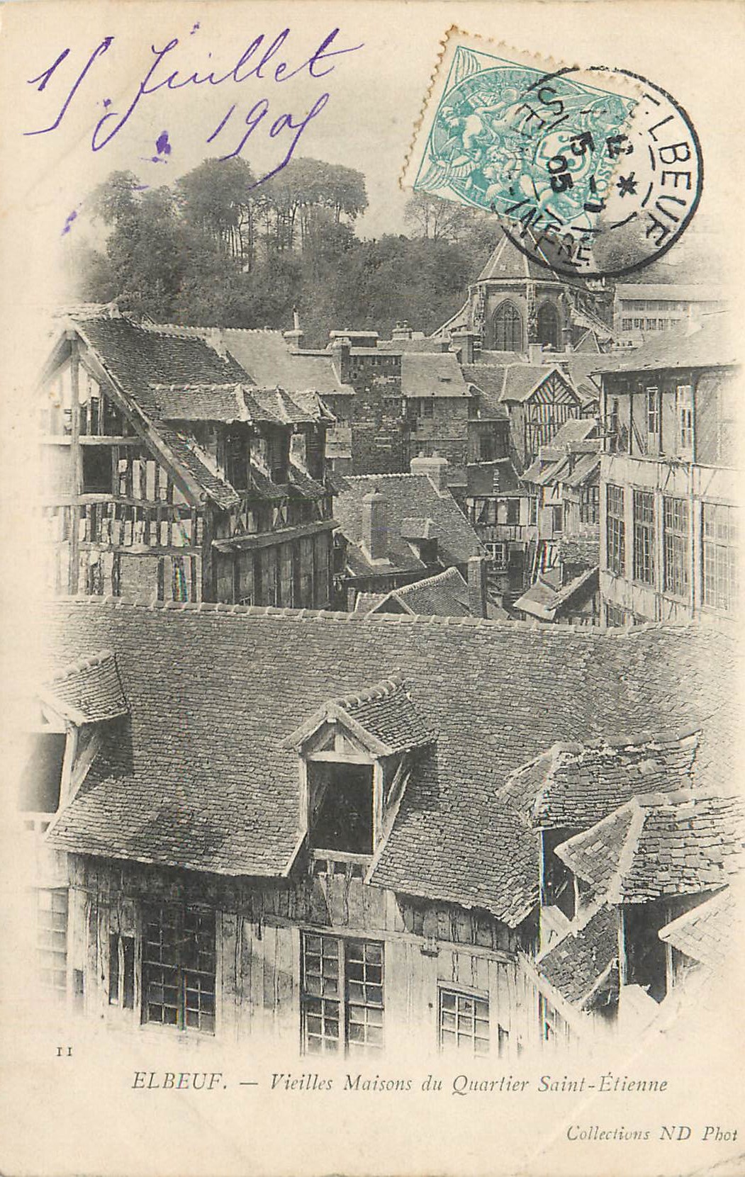 CPA Elbeuf Vieilles Maisons du Quartier Saint Etienne
