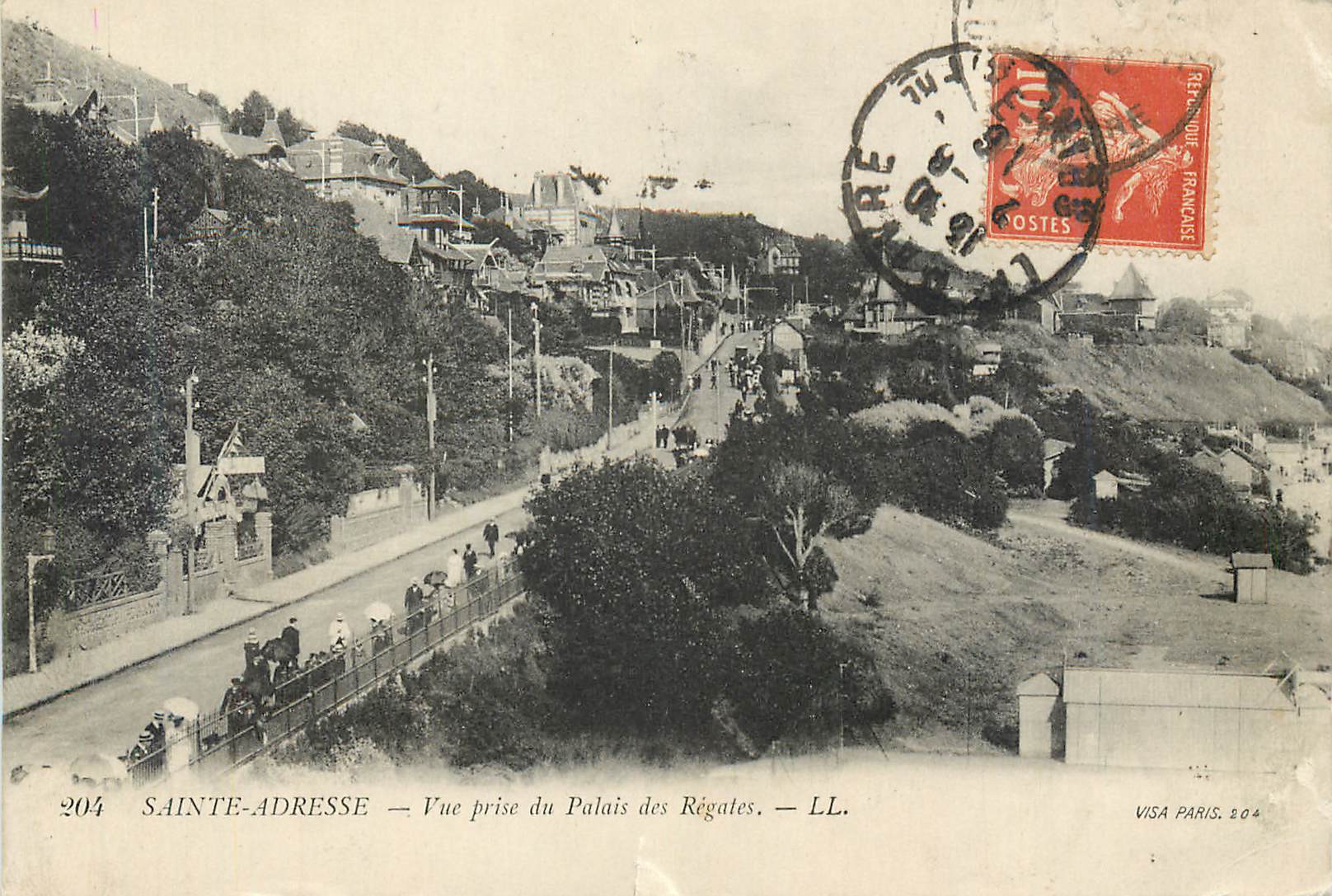 CPA Sainte Adresse Vue prise du Palais des Regales