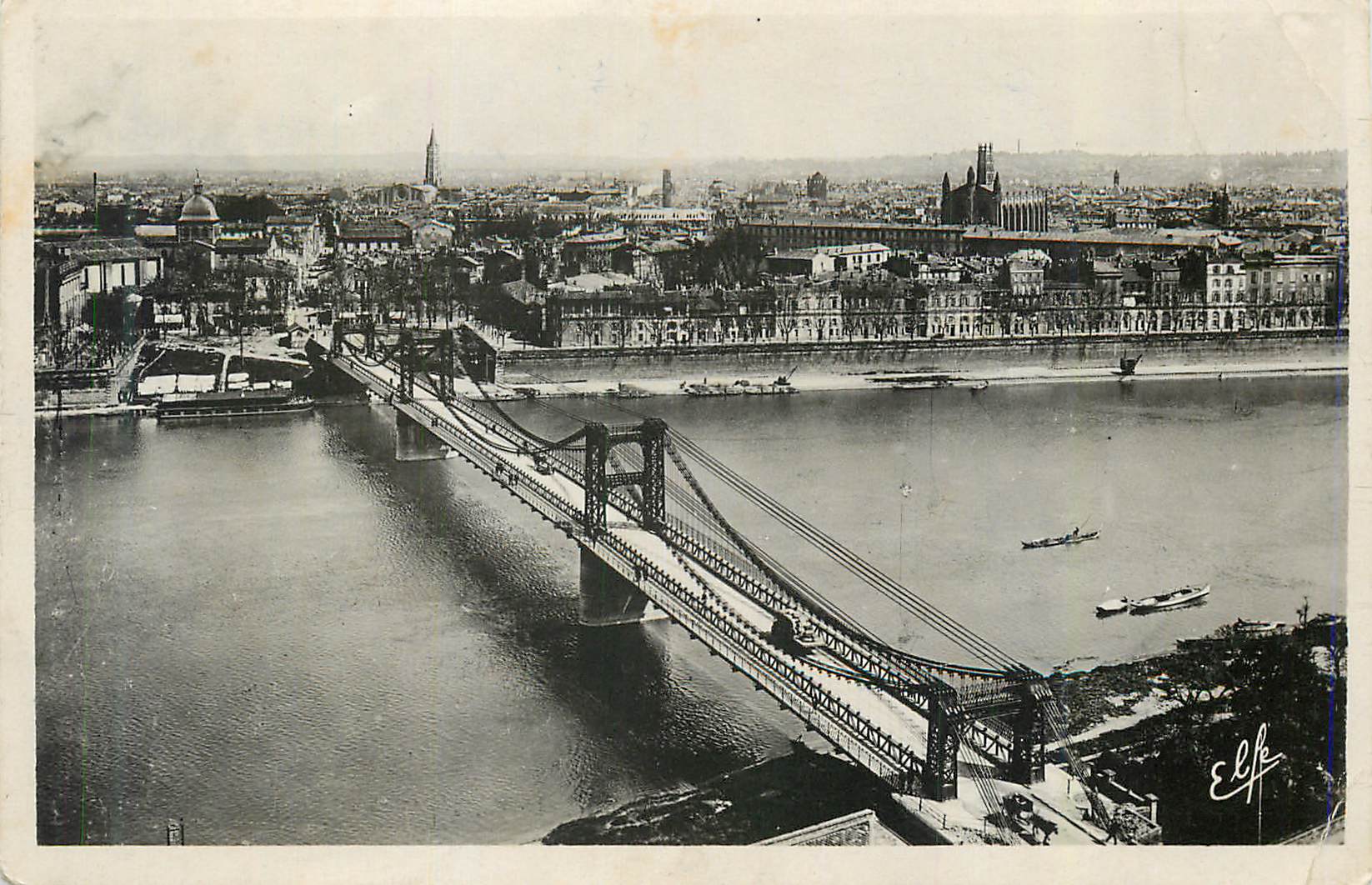 CPM Toulouse Vue Panoramique Pyrenees Ocean