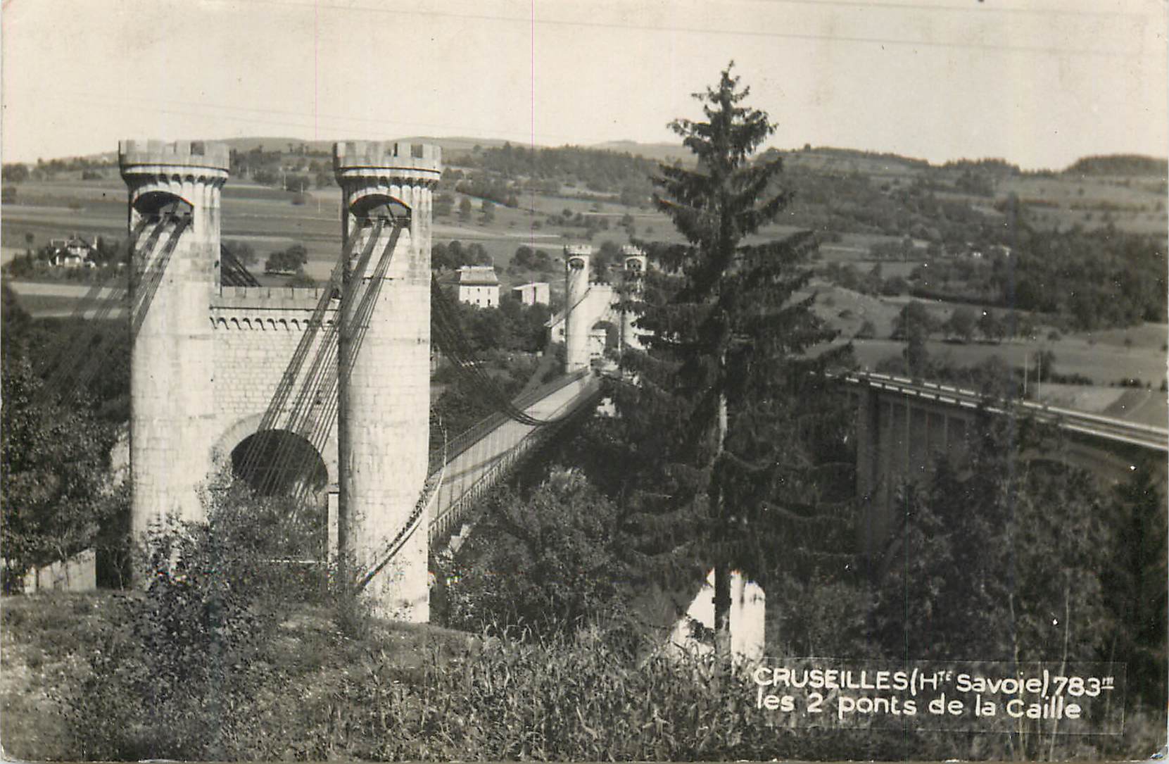 CPM Cruseilles (Ht Savoie) les 2 ponts de la Caille