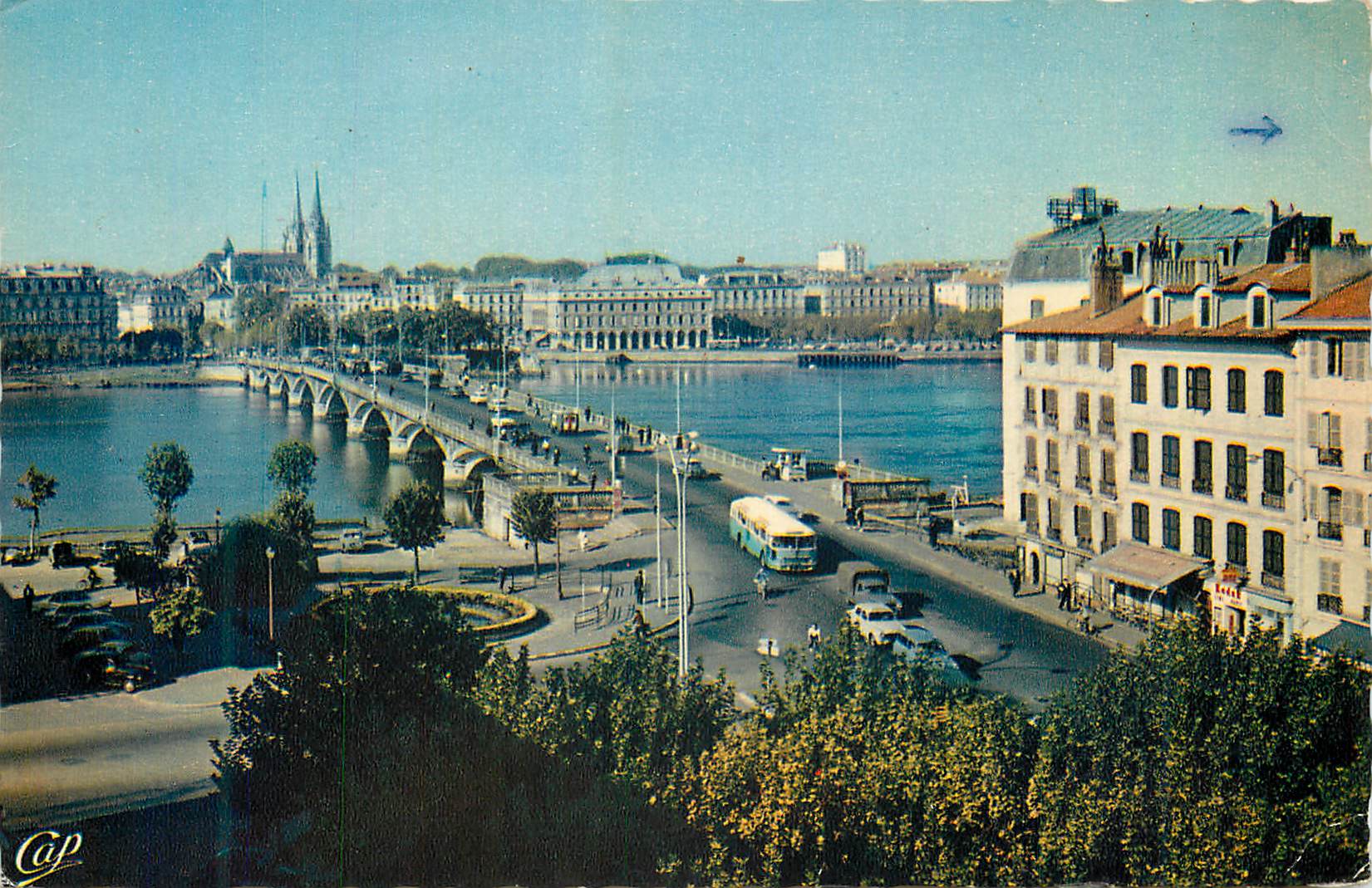 CPM Bayonne Le Pont Saint Esprit et l'Adour