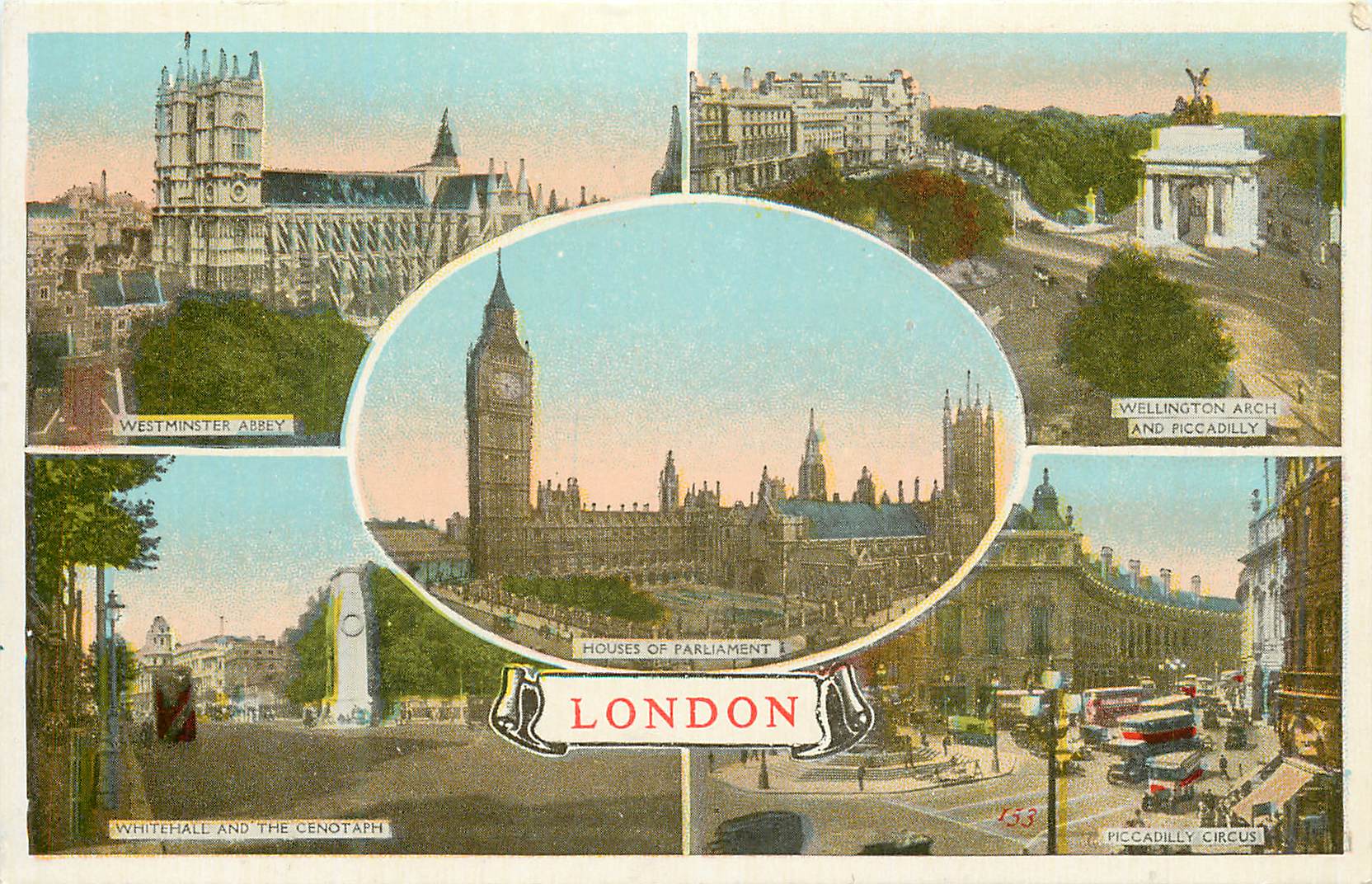 CPA London Westminster Abbey Wellington Arch and Piccadilly Whitehall