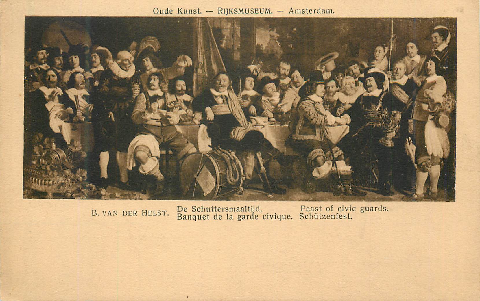 CPA Amsterdam Banquet de la garde civique Van Der Helst