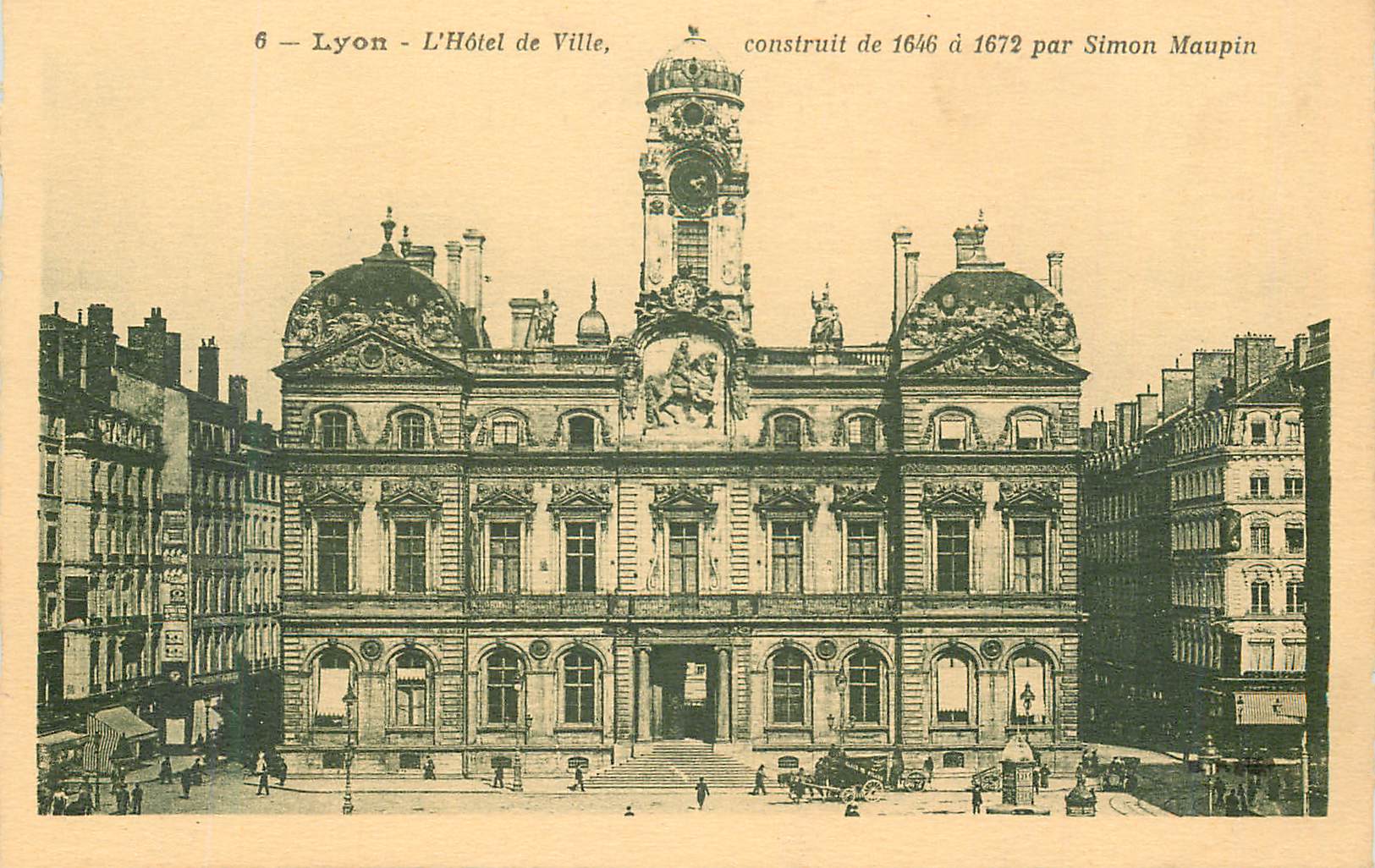 CPA Lyon L'Hotel de Ville Construit de 1646 a 1672 par Simon Maupin