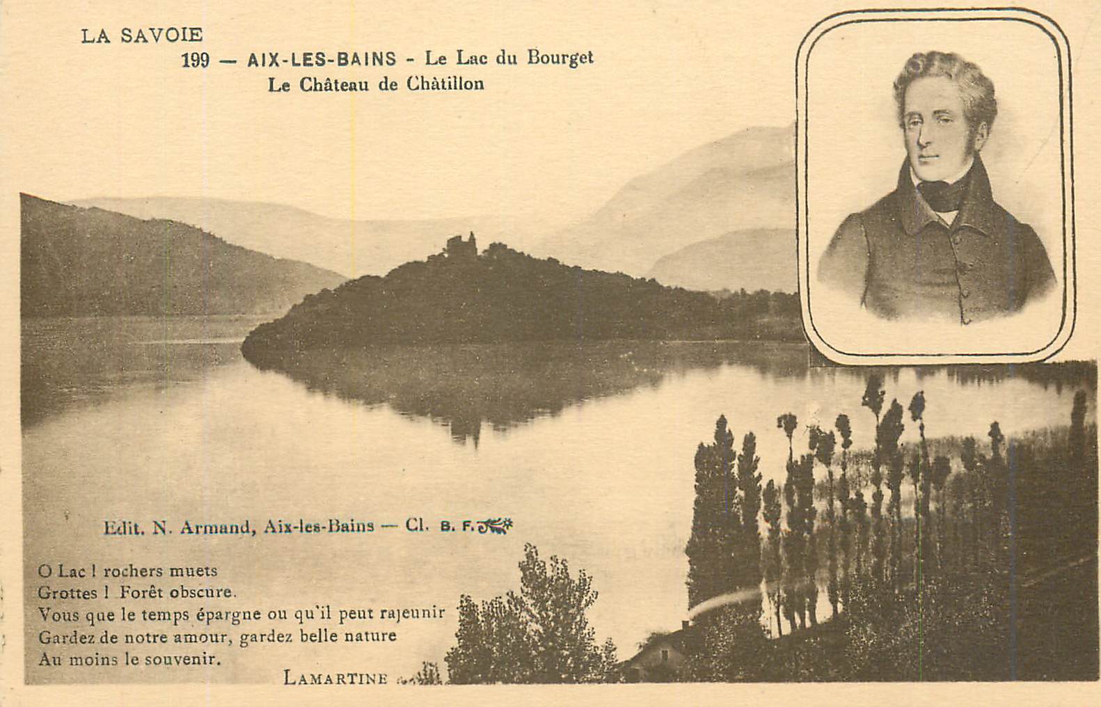 CPA La Savoie Aix les Bains Le Luc du Bourget Le Chateaux de Chatillon