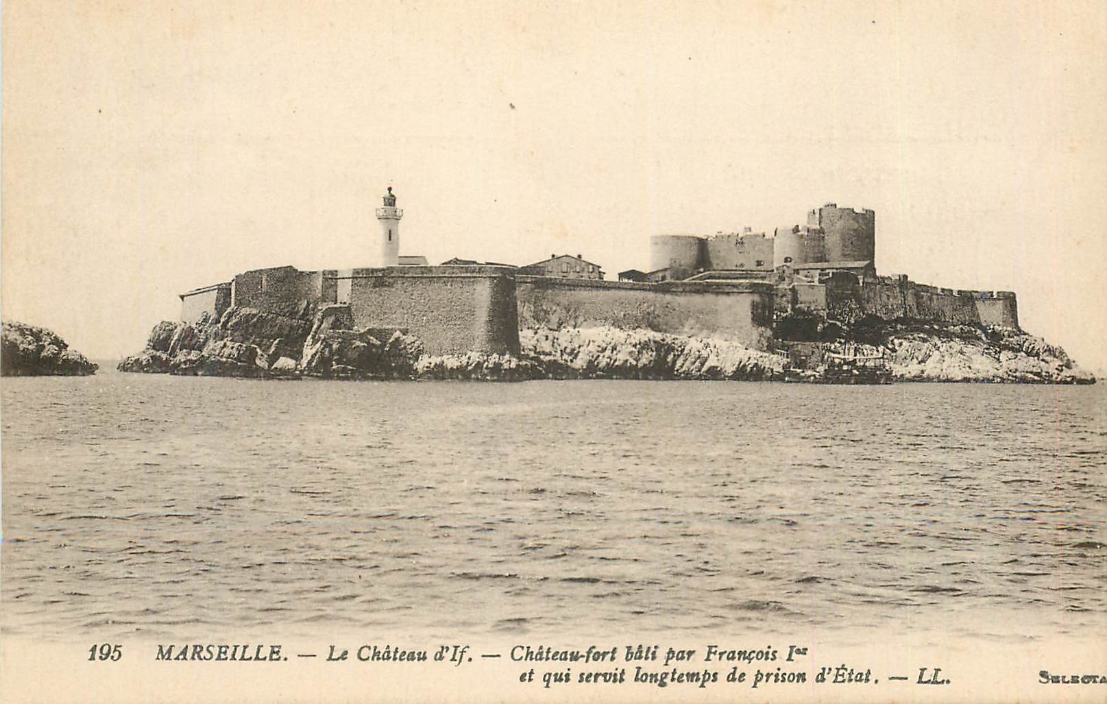 CPA Marseille Le Chateau d'If Chateau fort bati par Francois 1er et qui servit longtemps de prison d'Etat