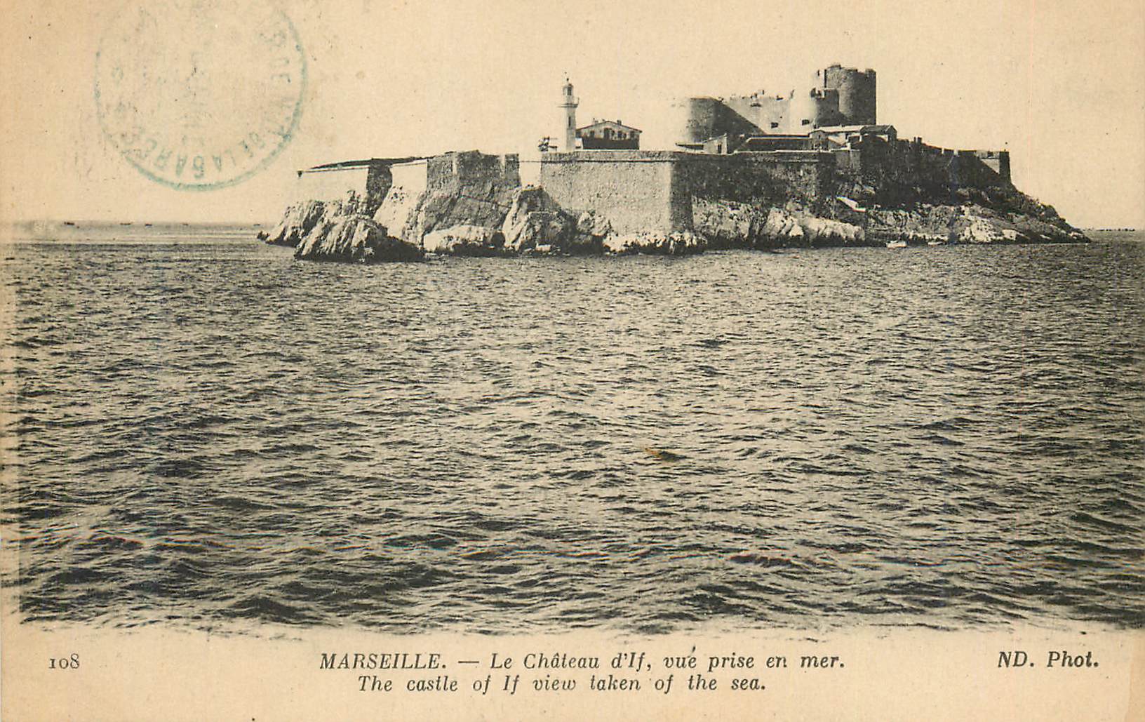 CPA Marseille Le Chateau d'If vue prise en mer