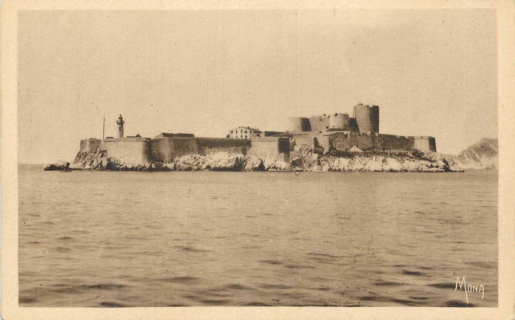 CPA Les Petits Tableaux de Provence Marseille L'ile et le chateau d'if bati en 1524 par Francois 1er ancienne prison d'E