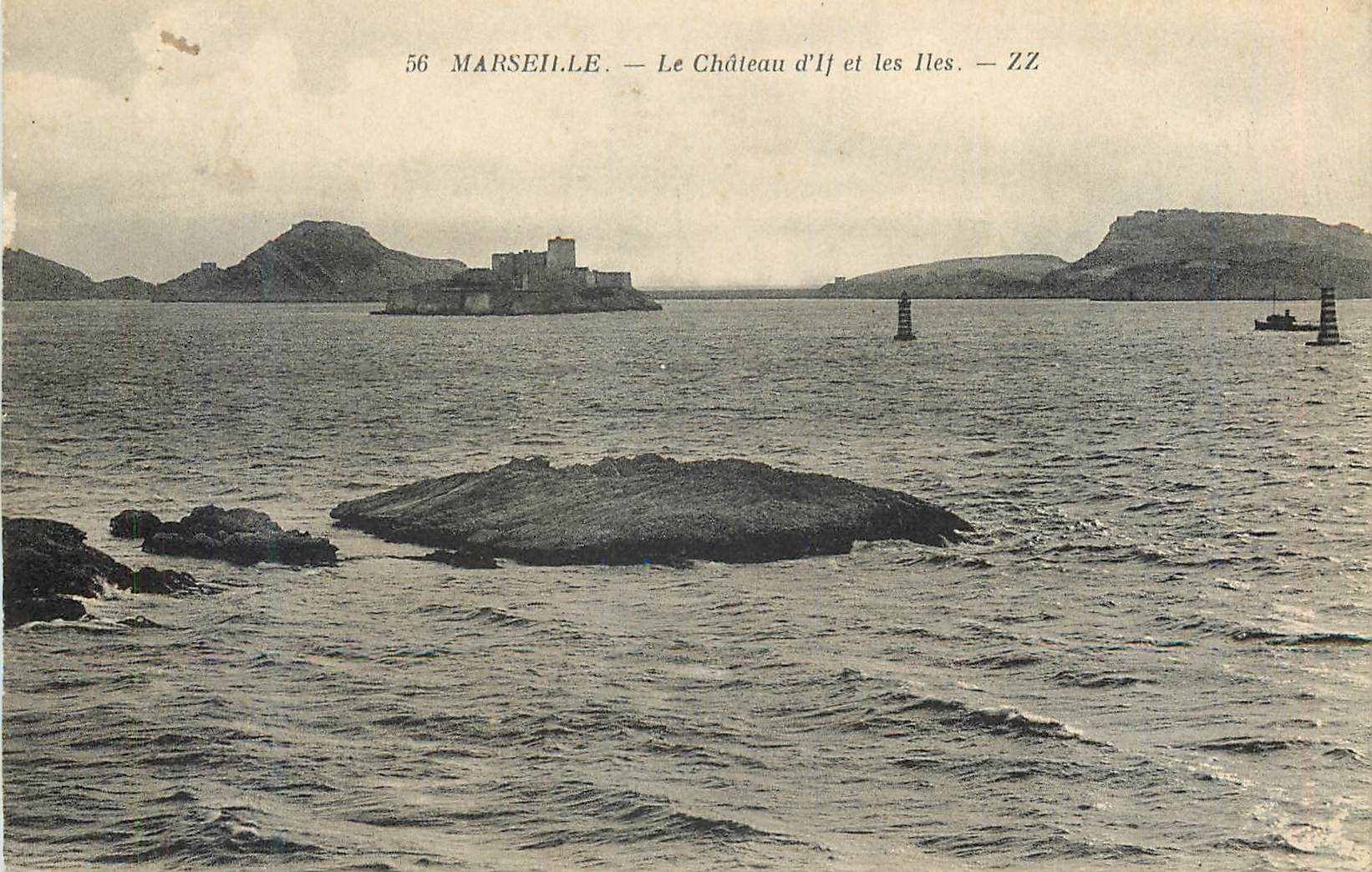 CPA Marseille Le Chateau d'If et les Iles