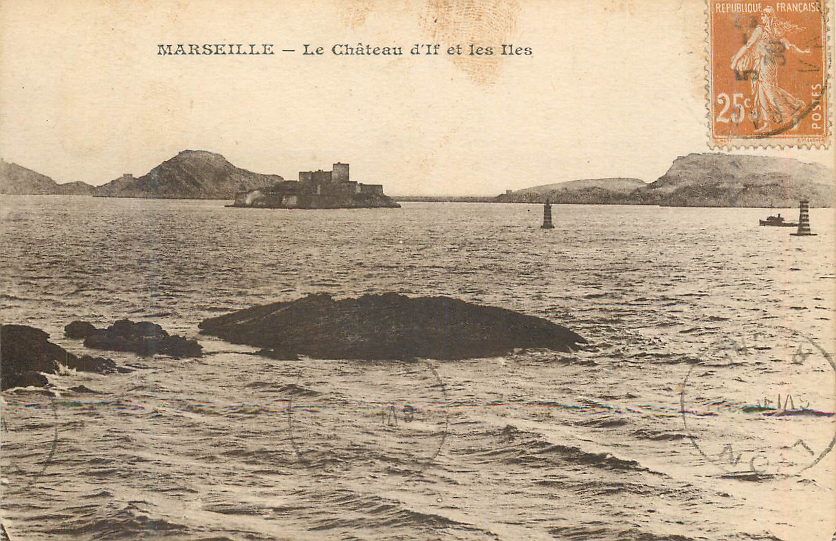 CPA Marseille Le Chateau d'If et les Iles