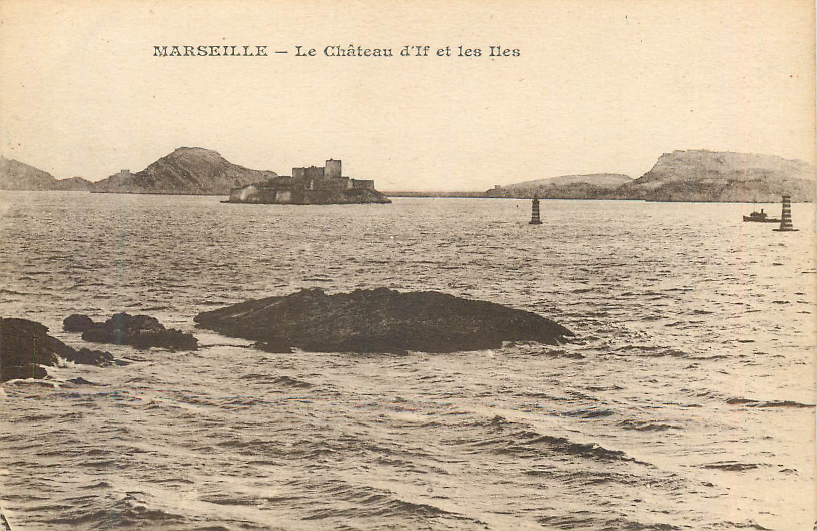 CPA Marseille Le Chateau d'If et les Iles