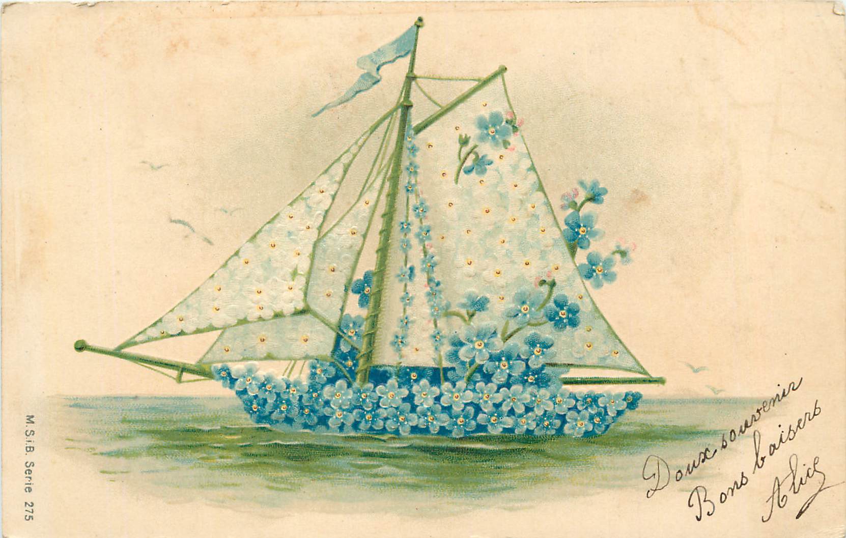 CPA Fantaisie Bateau