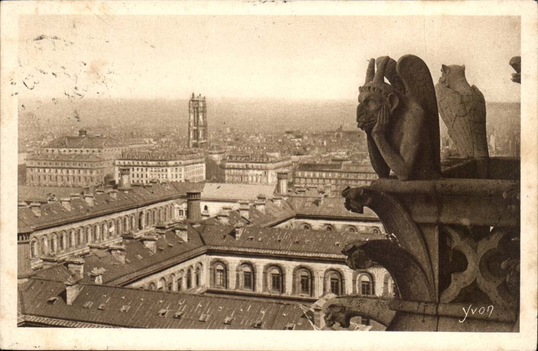 Paris CPA Vue panoramique prise des Tours de Notre DAme