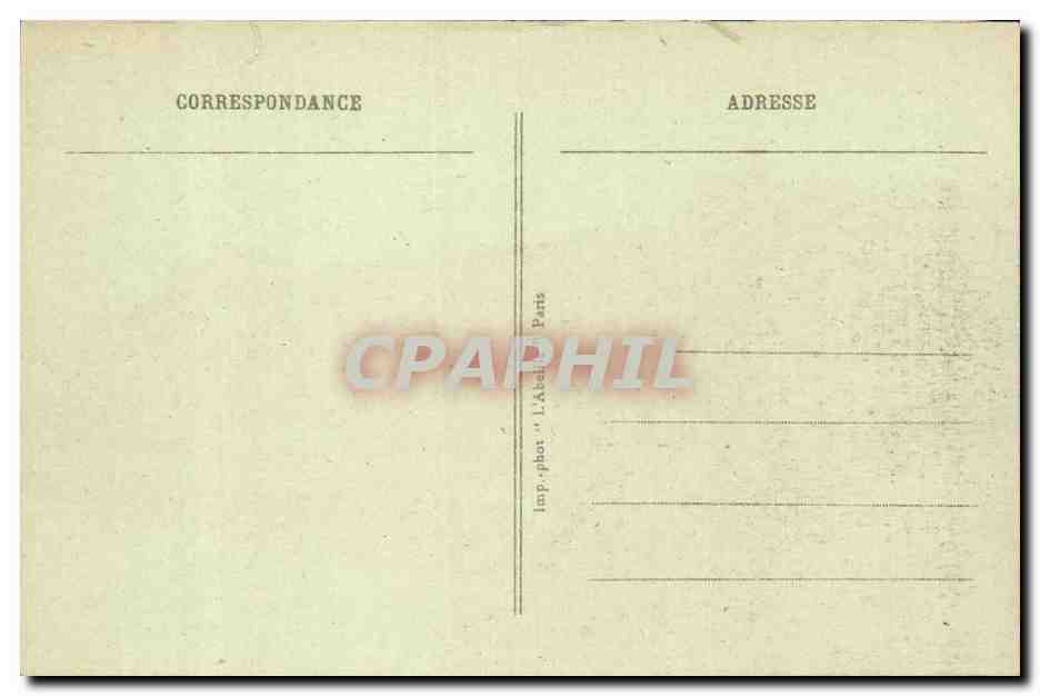 Paris CPA La gare du Quai d'Orsay et le palais — Rückseite