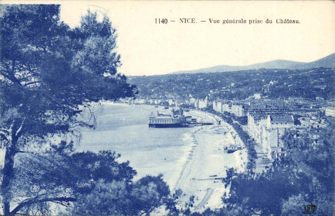 Nice CPA Vue generale prise du chateau