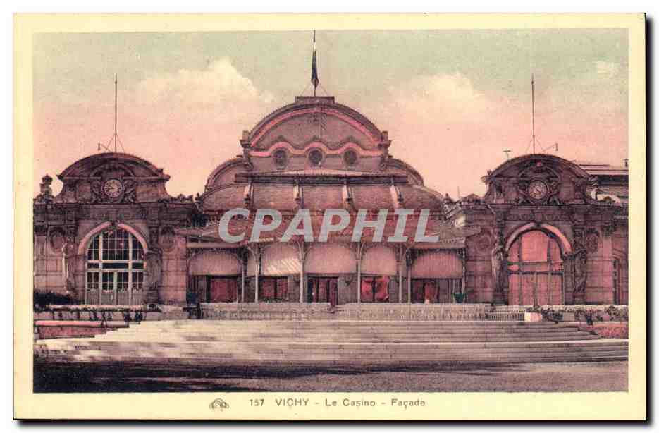 Vichy CPA Le casino Facade