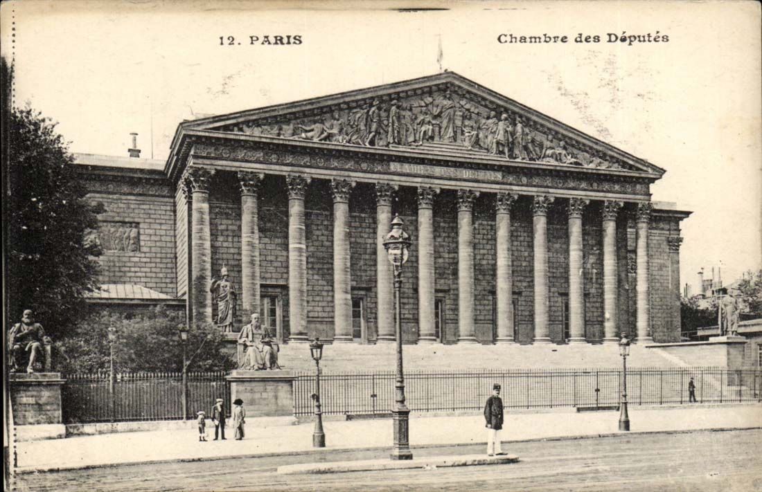 Paris CPA La chambre des deputes