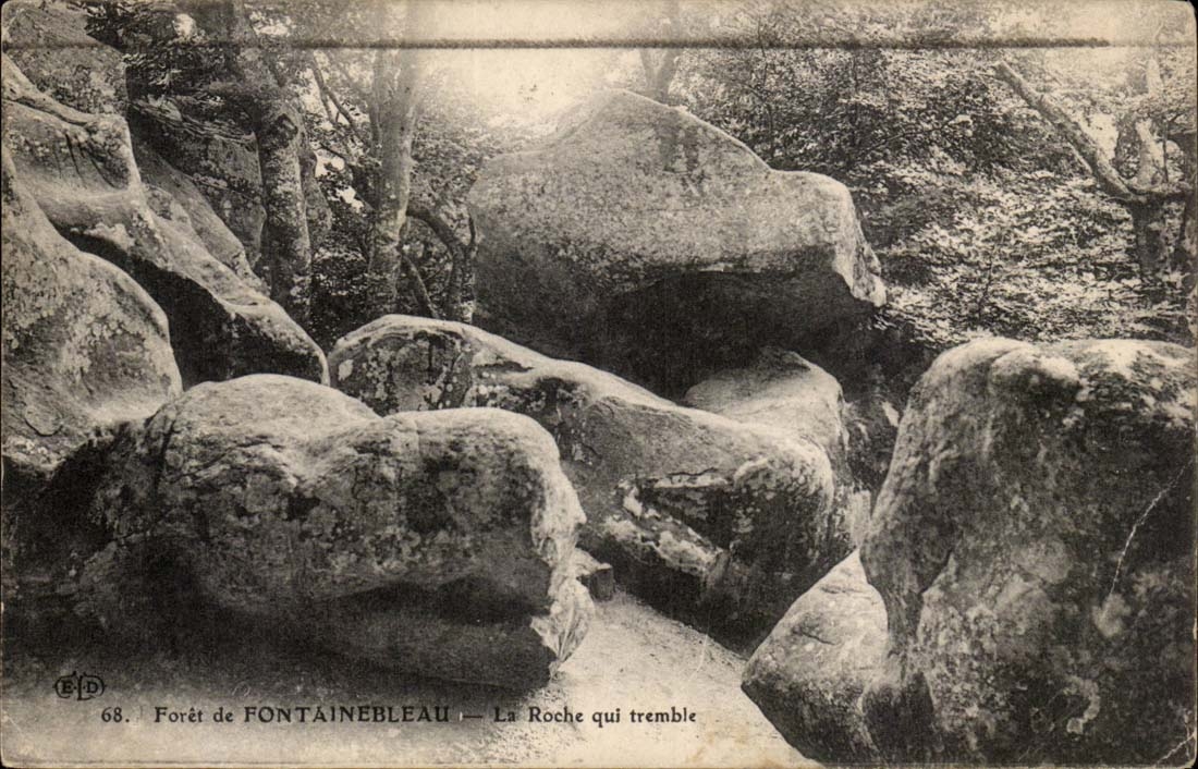 Foresta di FONTAINEBLEAU — La Roche qui tremble — E.D. n°68