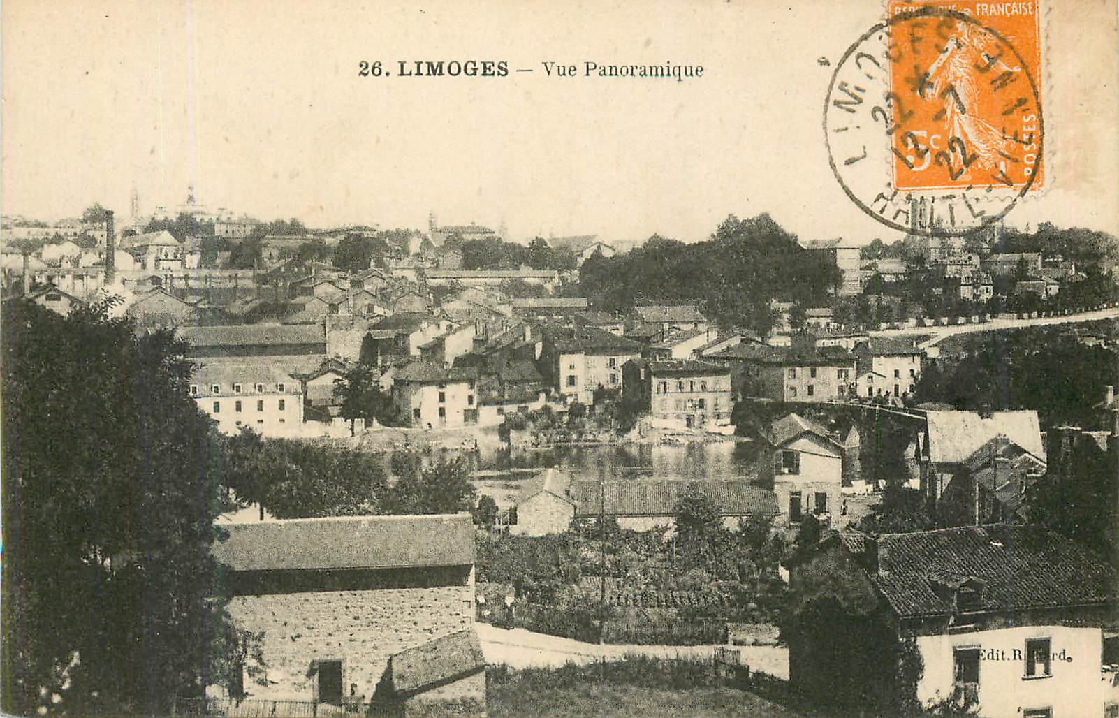 CPA Limoges Vue Panoramique