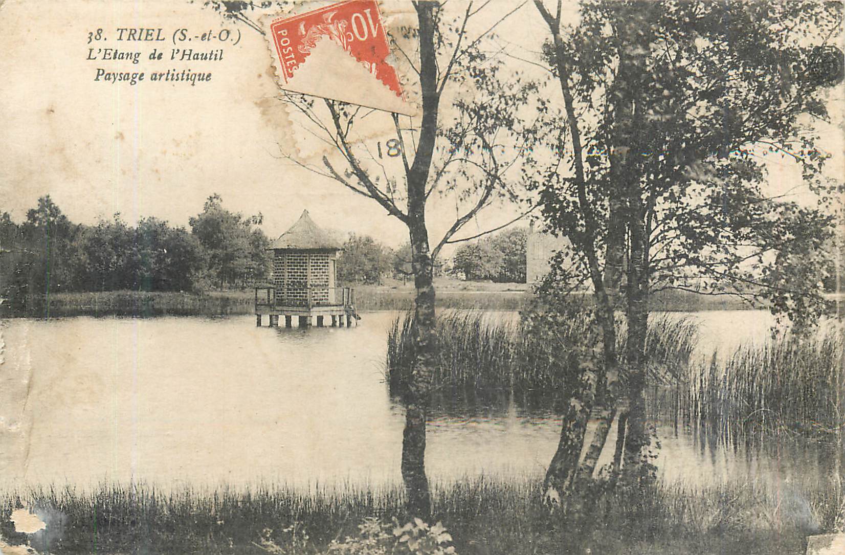 CPA Triel (S et O) L'Etang de l'Hautil Paysage artistique