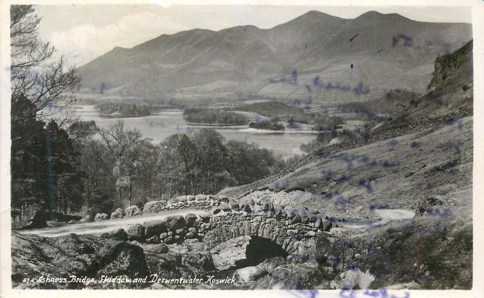 CPA Ashness Bridge Skiddow and Drewent water Neswick