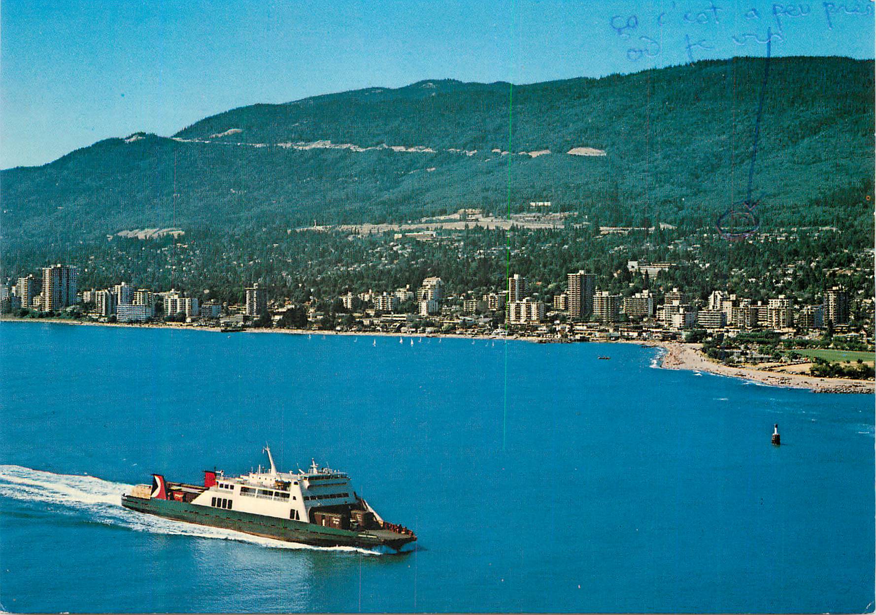 CPM West Vancouver B C Canada This view of West Vancouver was taken from the highest point in Stanley Park Ambleside Bea