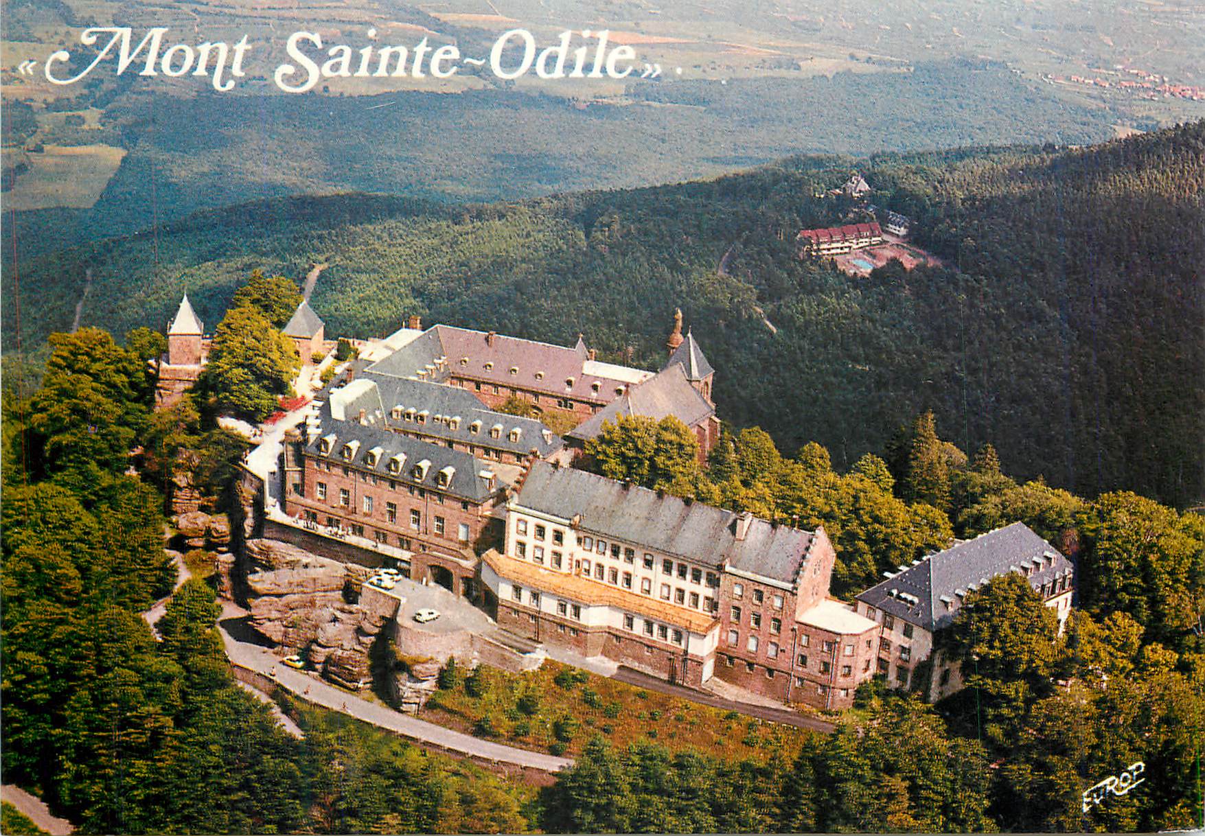 CPM Mont Sainte Odile C'est en ce Haut Lieu que vers l'An 700 Sainte Odile Fonda un Monastere dont elle Fut l'Abbesse ju
