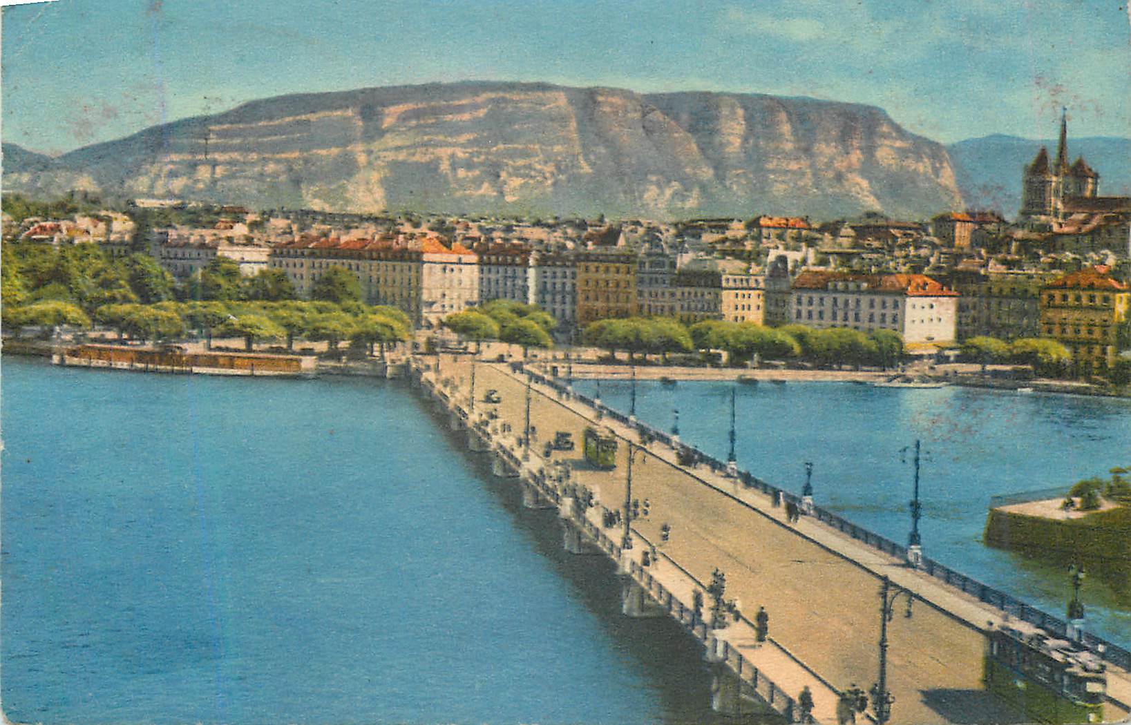 CPM Geneve Pont du Mont Blanc