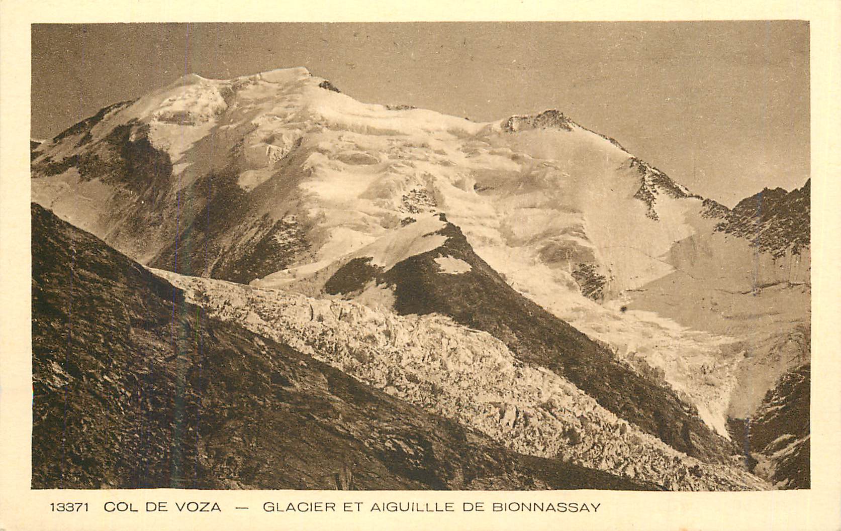 CPM Col de Voza Glacier et Aiguille de Bionnassay les Beaux sites de France
