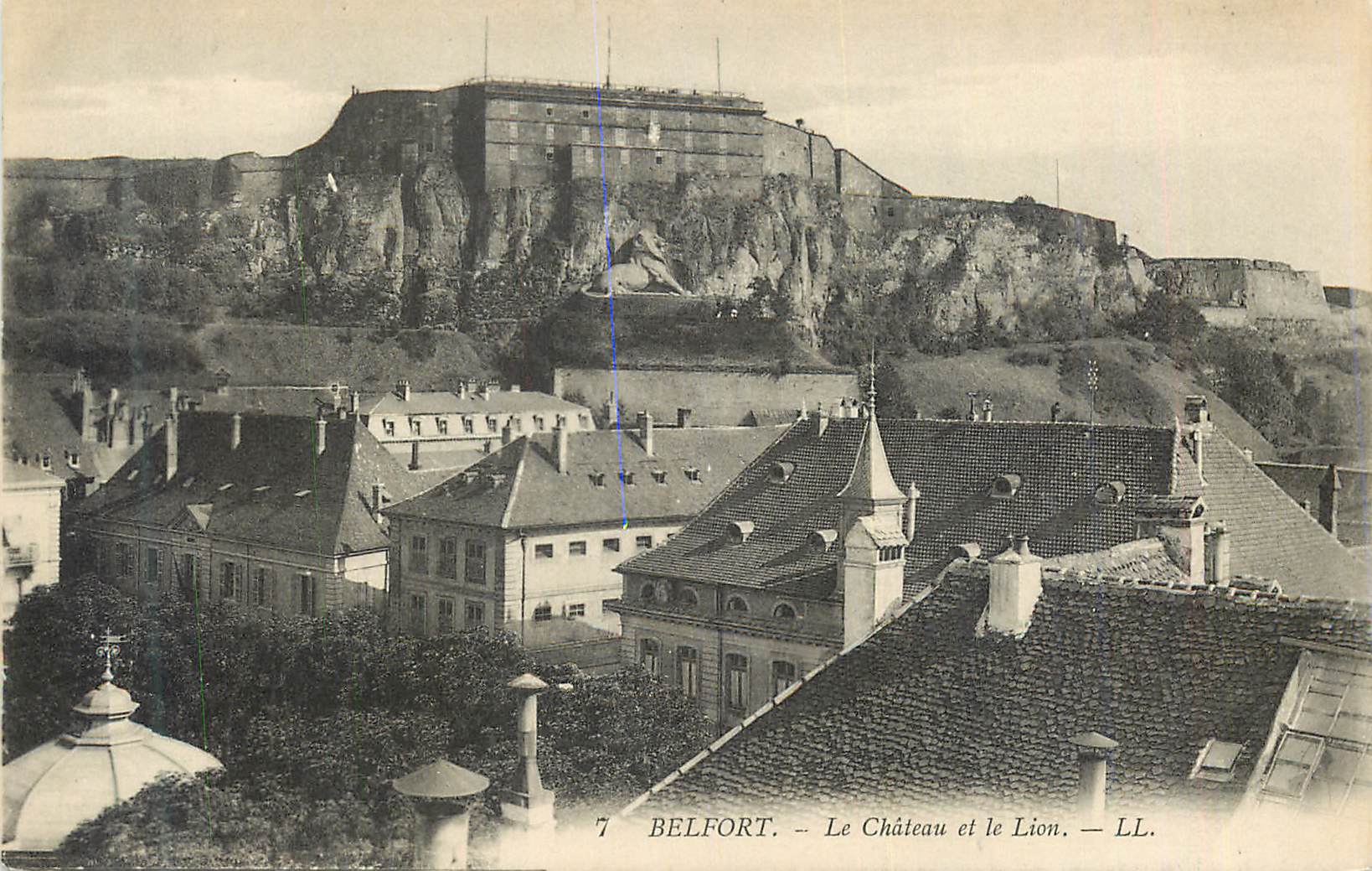 CPA Belfort Le Chateau et le Lion