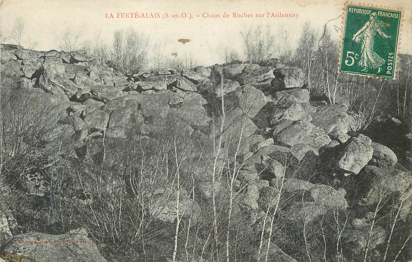 CPA La Ferte Alais (S et O) Chaos de Roche sur l'Ardennay