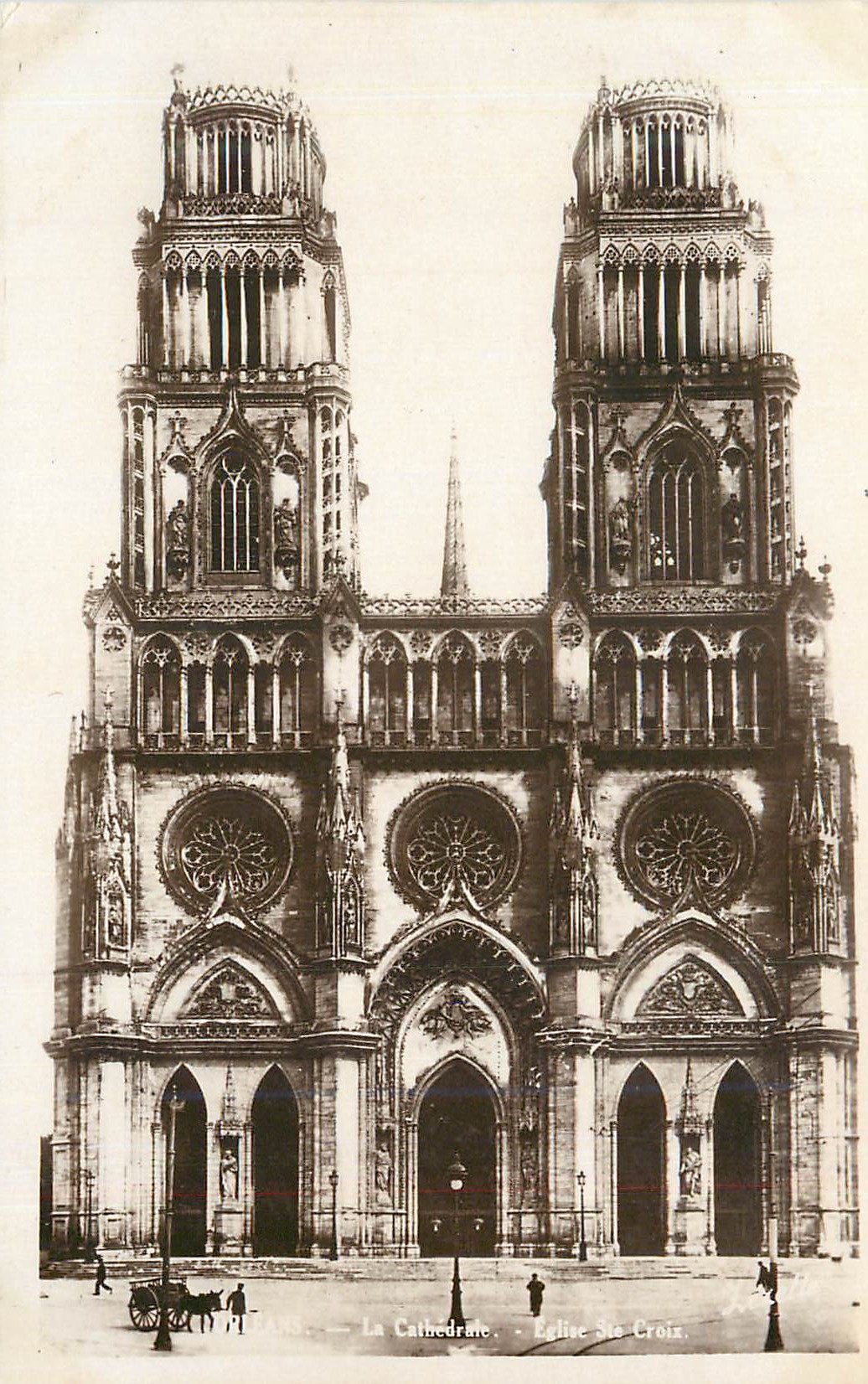 CPA La Cathedrale Eglise St Croix Orleans