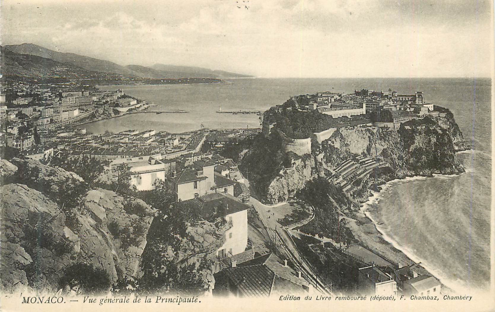 CPA Monaco Vue generale de la Principaute