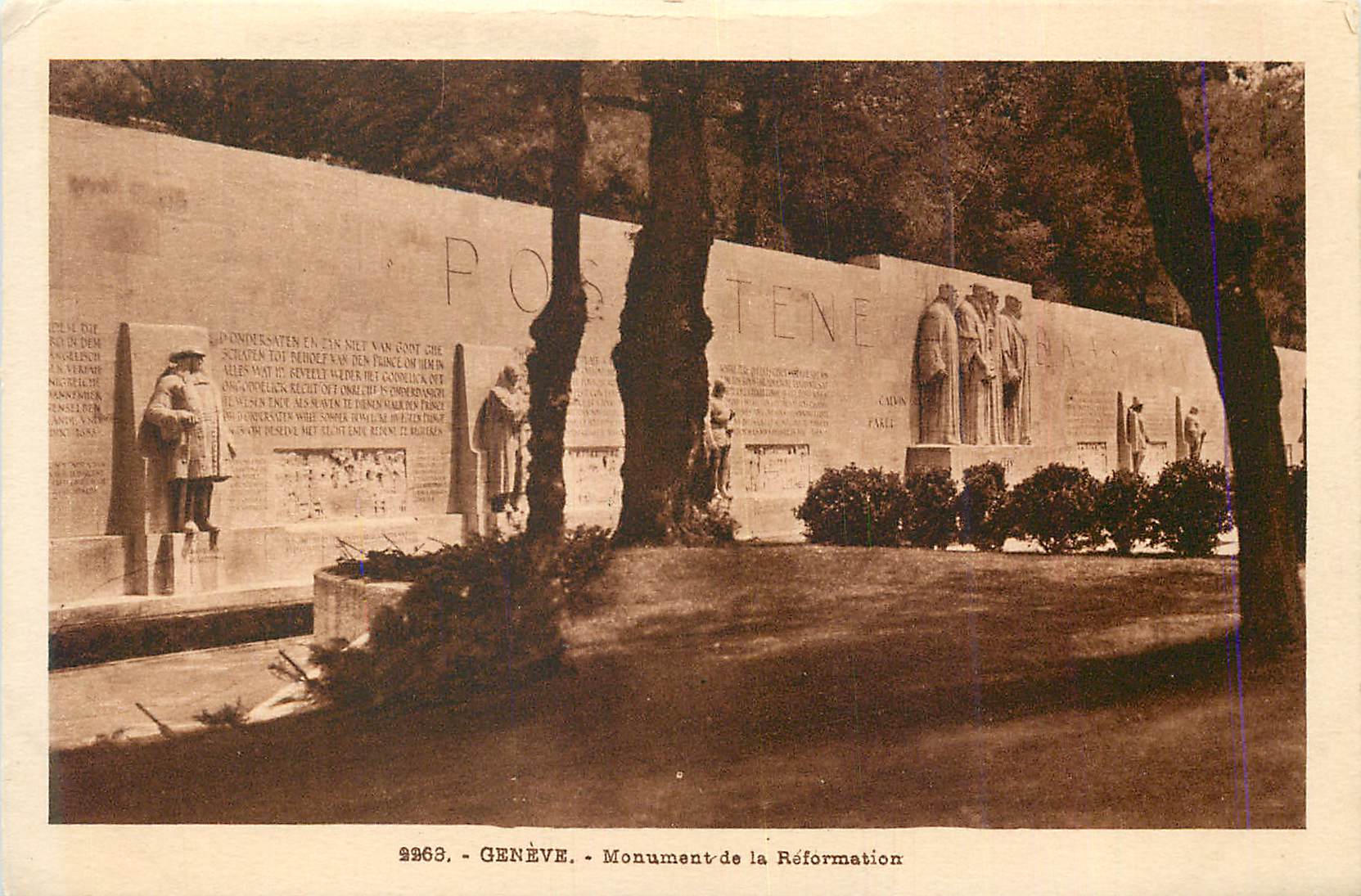 CPA Geneve Monument de la Reformation